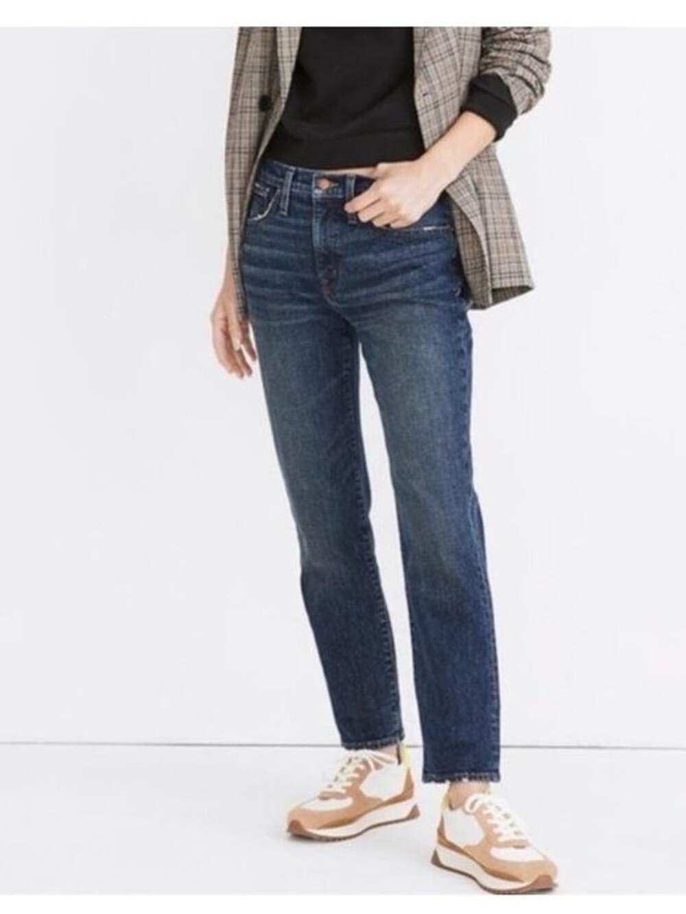 Madewell Indigo Tomboy Straight Jeans